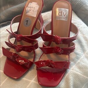 Dolce Vita Red Strappy Heels
